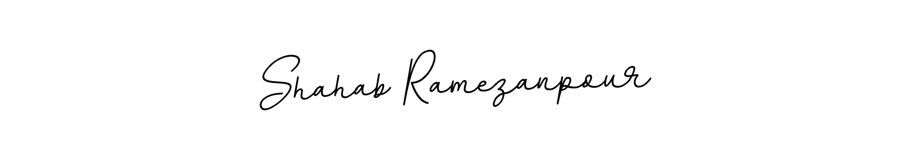 How to make Shahab Ramezanpour name signature. Use BallpointsItalic-DORy9 style for creating short signs online. This is the latest handwritten sign. Shahab Ramezanpour signature style 11 images and pictures png