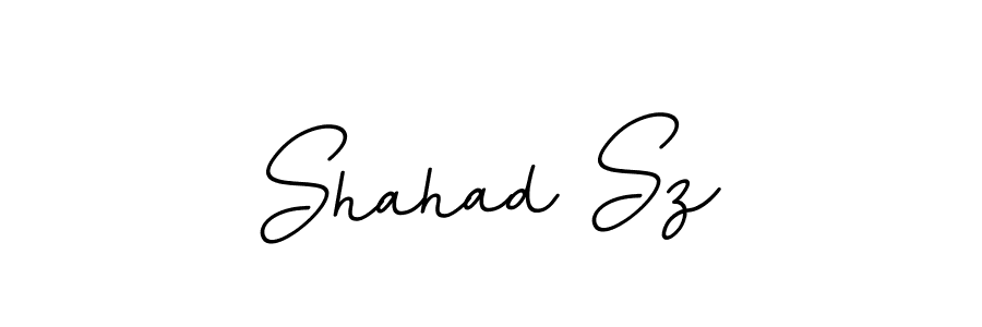 How to make Shahad Sz name signature. Use BallpointsItalic-DORy9 style for creating short signs online. This is the latest handwritten sign. Shahad Sz signature style 11 images and pictures png