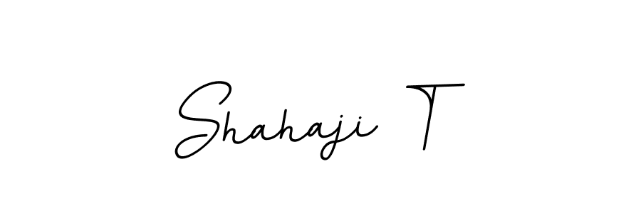 Make a beautiful signature design for name Shahaji T. With this signature (BallpointsItalic-DORy9) style, you can create a handwritten signature for free. Shahaji T signature style 11 images and pictures png