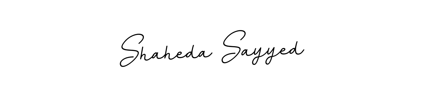 Make a beautiful signature design for name Shaheda Sayyed. Use this online signature maker to create a handwritten signature for free. Shaheda Sayyed signature style 11 images and pictures png