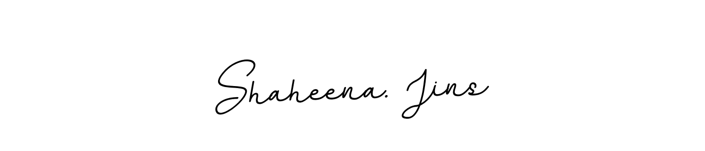 Create a beautiful signature design for name Shaheena. Jins. With this signature (BallpointsItalic-DORy9) fonts, you can make a handwritten signature for free. Shaheena. Jins signature style 11 images and pictures png