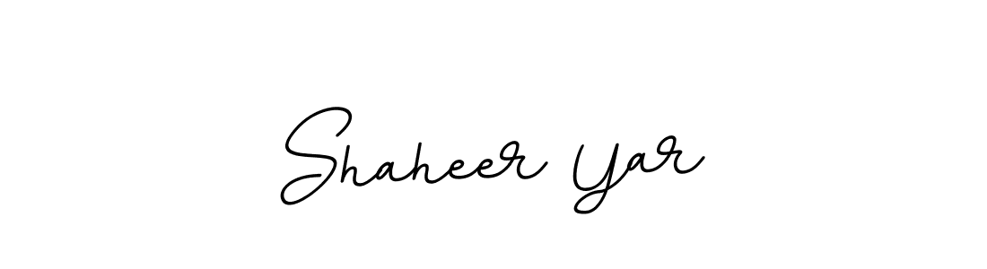 Make a beautiful signature design for name Shaheer Yar. With this signature (BallpointsItalic-DORy9) style, you can create a handwritten signature for free. Shaheer Yar signature style 11 images and pictures png