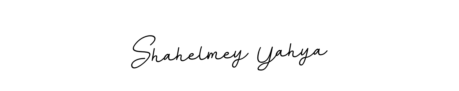 Use a signature maker to create a handwritten signature online. With this signature software, you can design (BallpointsItalic-DORy9) your own signature for name Shahelmey Yahya. Shahelmey Yahya signature style 11 images and pictures png