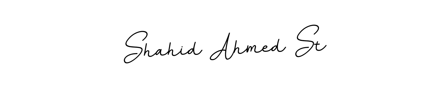 Design your own signature with our free online signature maker. With this signature software, you can create a handwritten (BallpointsItalic-DORy9) signature for name Shahid Ahmed St. Shahid Ahmed St signature style 11 images and pictures png