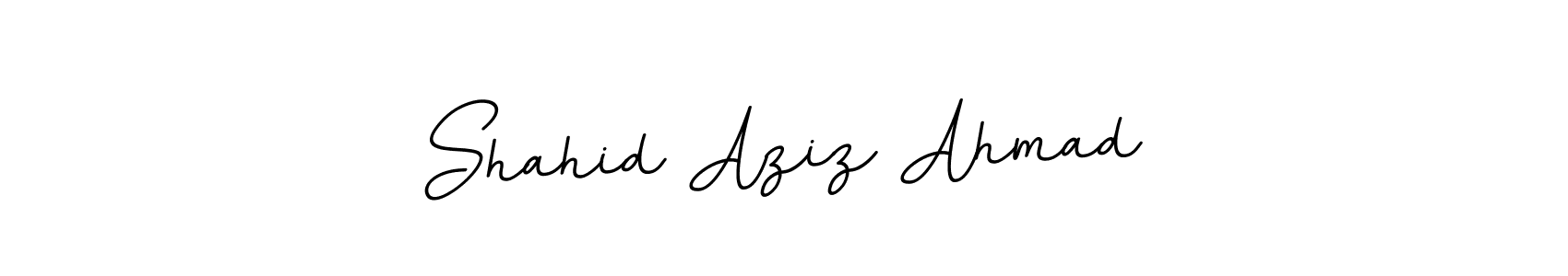 Create a beautiful signature design for name Shahid Aziz Ahmad. With this signature (BallpointsItalic-DORy9) fonts, you can make a handwritten signature for free. Shahid Aziz Ahmad signature style 11 images and pictures png