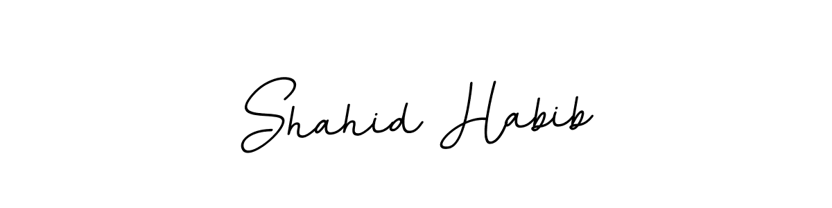The best way (BallpointsItalic-DORy9) to make a short signature is to pick only two or three words in your name. The name Shahid Habib include a total of six letters. For converting this name. Shahid Habib signature style 11 images and pictures png