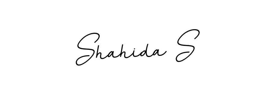 Create a beautiful signature design for name Shahida S. With this signature (BallpointsItalic-DORy9) fonts, you can make a handwritten signature for free. Shahida S signature style 11 images and pictures png