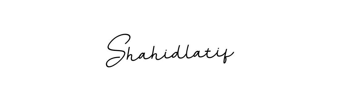 You should practise on your own different ways (BallpointsItalic-DORy9) to write your name (Shahidlatif) in signature. don't let someone else do it for you. Shahidlatif signature style 11 images and pictures png