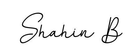 A classic penmanship look for Shahin B. The BallpointsItalic-DORy9 font brings timeless elegance and confidence to every signed document. Shahin B signature style 11 images and pictures png