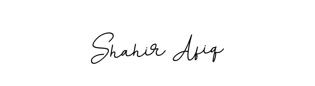 You should practise on your own different ways (BallpointsItalic-DORy9) to write your name (Shahir Afiq) in signature. don't let someone else do it for you. Shahir Afiq signature style 11 images and pictures png
