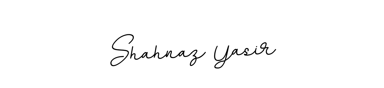 Use a signature maker to create a handwritten signature online. With this signature software, you can design (BallpointsItalic-DORy9) your own signature for name Shahnaz Yasir. Shahnaz Yasir signature style 11 images and pictures png