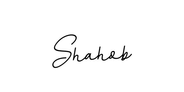 The best way (BallpointsItalic-DORy9) to make a short signature is to pick only two or three words in your name. The name Shahob include a total of six letters. For converting this name. Shahob signature style 11 images and pictures png