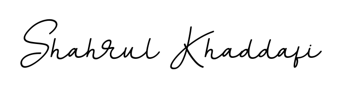 Transform the name Shahrul Khaddafi into a signature masterpiece using BallpointsItalic-DORy9 font. Ideal for photographers, artists, and creators looking for watermarks. Shahrul Khaddafi signature style 11 images and pictures png