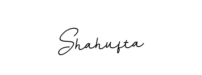 You should practise on your own different ways (BallpointsItalic-DORy9) to write your name (Shahufta) in signature. don't let someone else do it for you. Shahufta signature style 11 images and pictures png