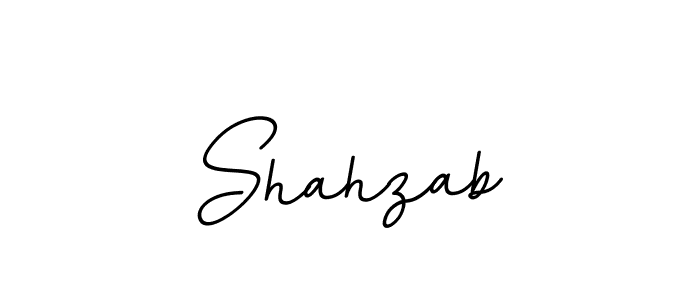 Use a signature maker to create a handwritten signature online. With this signature software, you can design (BallpointsItalic-DORy9) your own signature for name Shahzab. Shahzab signature style 11 images and pictures png