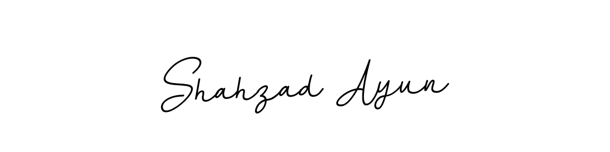 Make a beautiful signature design for name Shahzad Ayun. With this signature (BallpointsItalic-DORy9) style, you can create a handwritten signature for free. Shahzad Ayun signature style 11 images and pictures png