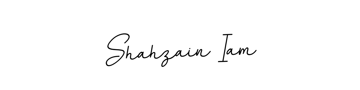 Design your own signature with our free online signature maker. With this signature software, you can create a handwritten (BallpointsItalic-DORy9) signature for name Shahzain Iam. Shahzain Iam signature style 11 images and pictures png