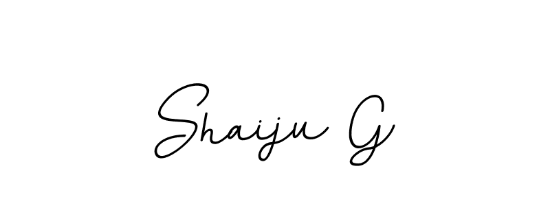 Shaiju G stylish signature style. Best Handwritten Sign (BallpointsItalic-DORy9) for my name. Handwritten Signature Collection Ideas for my name Shaiju G. Shaiju G signature style 11 images and pictures png