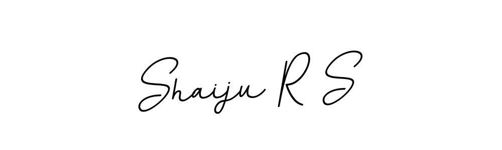 Use a signature maker to create a handwritten signature online. With this signature software, you can design (BallpointsItalic-DORy9) your own signature for name Shaiju R S. Shaiju R S signature style 11 images and pictures png