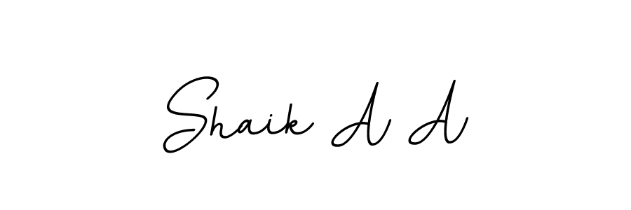 It looks lik you need a new signature style for name Shaik A A. Design unique handwritten (BallpointsItalic-DORy9) signature with our free signature maker in just a few clicks. Shaik A A signature style 11 images and pictures png