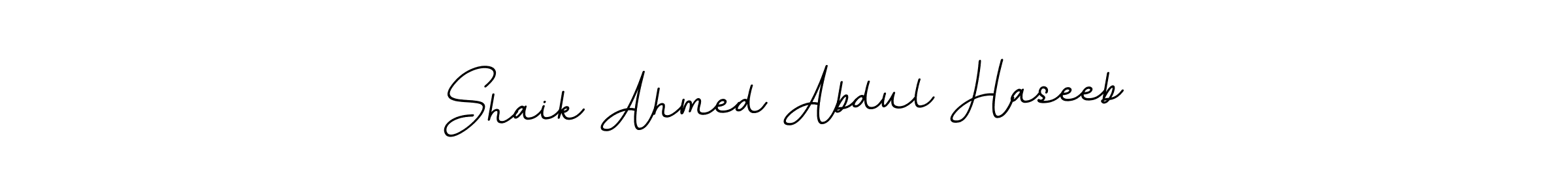 It looks lik you need a new signature style for name Shaik Ahmed Abdul Haseeb. Design unique handwritten (BallpointsItalic-DORy9) signature with our free signature maker in just a few clicks. Shaik Ahmed Abdul Haseeb signature style 11 images and pictures png