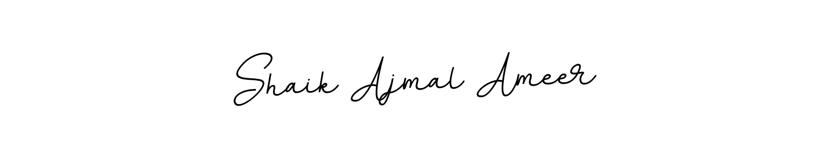 Shaik Ajmal Ameer stylish signature style. Best Handwritten Sign (BallpointsItalic-DORy9) for my name. Handwritten Signature Collection Ideas for my name Shaik Ajmal Ameer. Shaik Ajmal Ameer signature style 11 images and pictures png