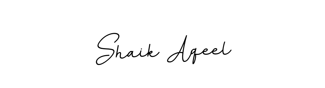 How to make Shaik Aqeel name signature. Use BallpointsItalic-DORy9 style for creating short signs online. This is the latest handwritten sign. Shaik Aqeel signature style 11 images and pictures png