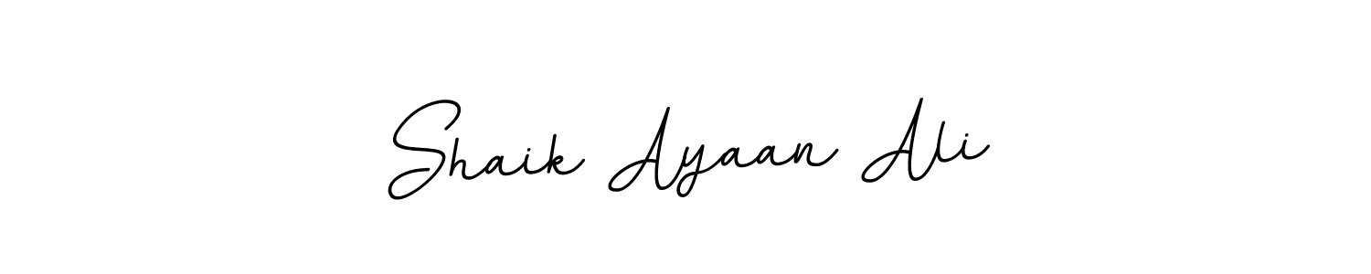 Make a beautiful signature design for name Shaik Ayaan Ali. With this signature (BallpointsItalic-DORy9) style, you can create a handwritten signature for free. Shaik Ayaan Ali signature style 11 images and pictures png