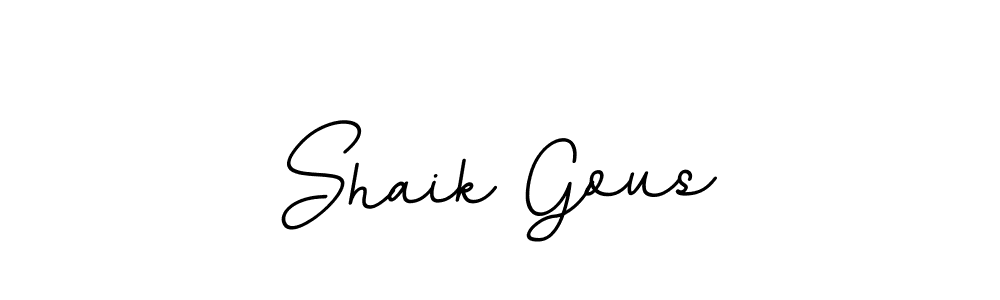 Design your own signature with our free online signature maker. With this signature software, you can create a handwritten (BallpointsItalic-DORy9) signature for name Shaik Gous. Shaik Gous signature style 11 images and pictures png