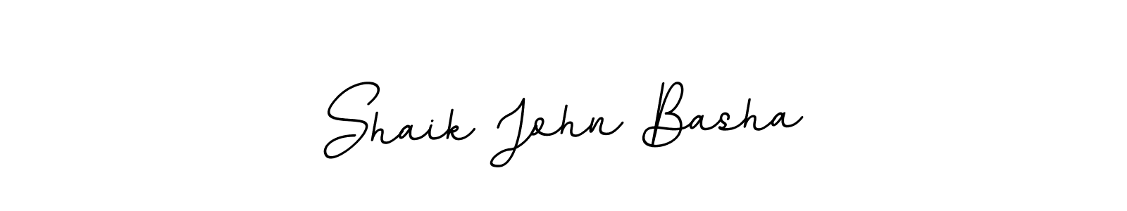 Shaik John Basha stylish signature style. Best Handwritten Sign (BallpointsItalic-DORy9) for my name. Handwritten Signature Collection Ideas for my name Shaik John Basha. Shaik John Basha signature style 11 images and pictures png