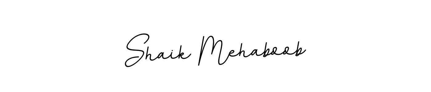 You should practise on your own different ways (BallpointsItalic-DORy9) to write your name (Shaik Mehaboob) in signature. don't let someone else do it for you. Shaik Mehaboob signature style 11 images and pictures png
