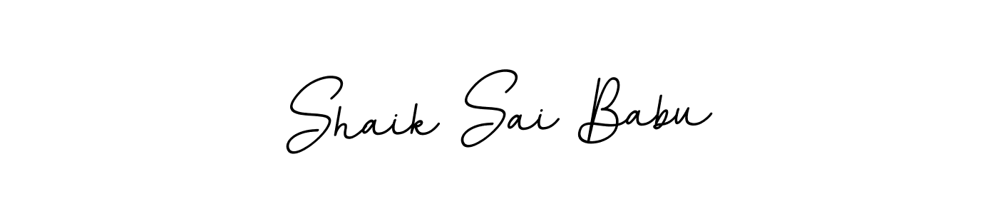 Make a short Shaik Sai Babu signature style. Manage your documents anywhere anytime using BallpointsItalic-DORy9. Create and add eSignatures, submit forms, share and send files easily. Shaik Sai Babu signature style 11 images and pictures png