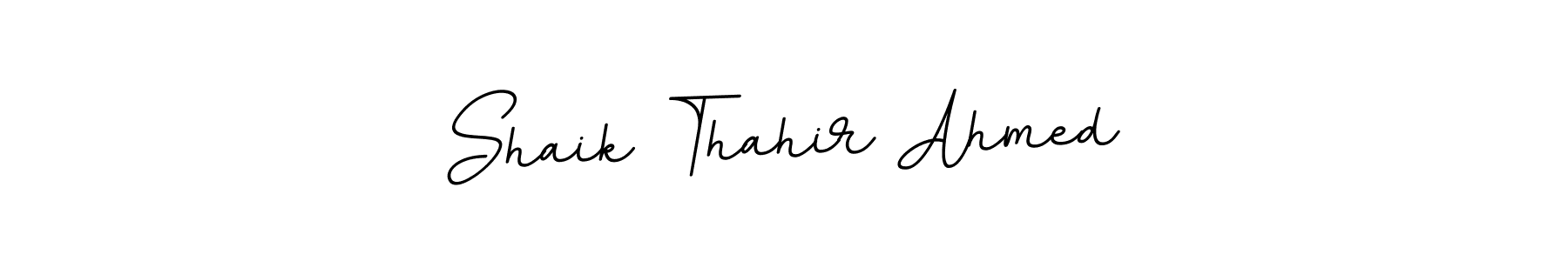 Create a beautiful signature design for name Shaik Thahir Ahmed. With this signature (BallpointsItalic-DORy9) fonts, you can make a handwritten signature for free. Shaik Thahir Ahmed signature style 11 images and pictures png