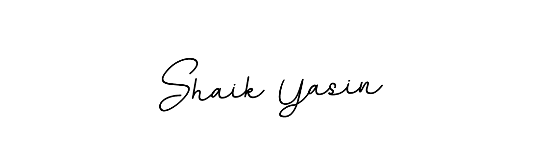 Create a beautiful signature design for name Shaik Yasin. With this signature (BallpointsItalic-DORy9) fonts, you can make a handwritten signature for free. Shaik Yasin signature style 11 images and pictures png