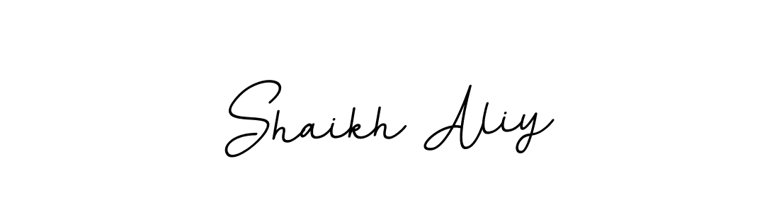 Use a signature maker to create a handwritten signature online. With this signature software, you can design (BallpointsItalic-DORy9) your own signature for name Shaikh Aliy. Shaikh Aliy signature style 11 images and pictures png