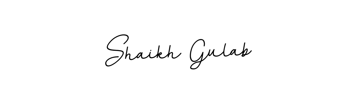 Use a signature maker to create a handwritten signature online. With this signature software, you can design (BallpointsItalic-DORy9) your own signature for name Shaikh Gulab. Shaikh Gulab signature style 11 images and pictures png