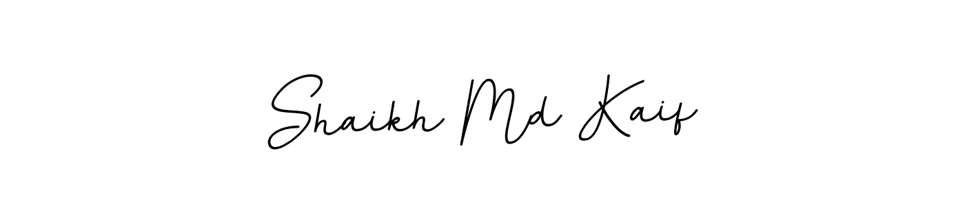 Use a signature maker to create a handwritten signature online. With this signature software, you can design (BallpointsItalic-DORy9) your own signature for name Shaikh Md Kaif. Shaikh Md Kaif signature style 11 images and pictures png