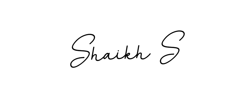 Create a beautiful signature design for name Shaikh S. With this signature (BallpointsItalic-DORy9) fonts, you can make a handwritten signature for free. Shaikh S signature style 11 images and pictures png