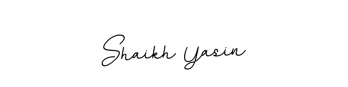 Use a signature maker to create a handwritten signature online. With this signature software, you can design (BallpointsItalic-DORy9) your own signature for name Shaikh Yasin. Shaikh Yasin signature style 11 images and pictures png