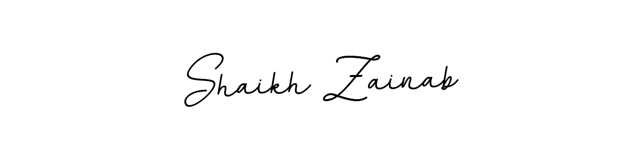 Shaikh Zainab stylish signature style. Best Handwritten Sign (BallpointsItalic-DORy9) for my name. Handwritten Signature Collection Ideas for my name Shaikh Zainab. Shaikh Zainab signature style 11 images and pictures png