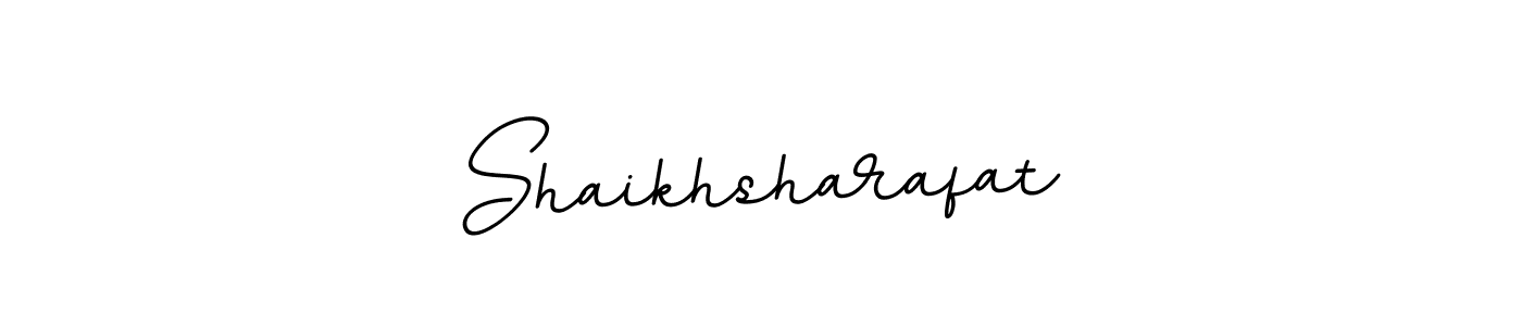 It looks lik you need a new signature style for name Shaikhsharafat. Design unique handwritten (BallpointsItalic-DORy9) signature with our free signature maker in just a few clicks. Shaikhsharafat signature style 11 images and pictures png