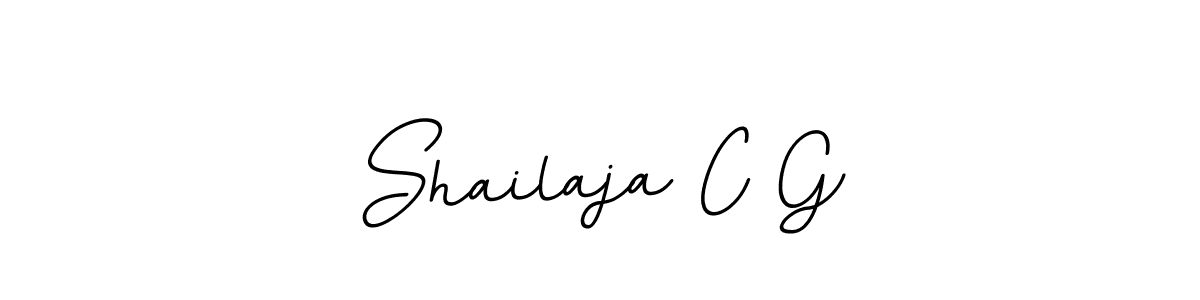 Make a beautiful signature design for name Shailaja C G. With this signature (BallpointsItalic-DORy9) style, you can create a handwritten signature for free. Shailaja C G signature style 11 images and pictures png