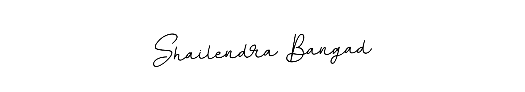Make a beautiful signature design for name Shailendra Bangad. With this signature (BallpointsItalic-DORy9) style, you can create a handwritten signature for free. Shailendra Bangad signature style 11 images and pictures png