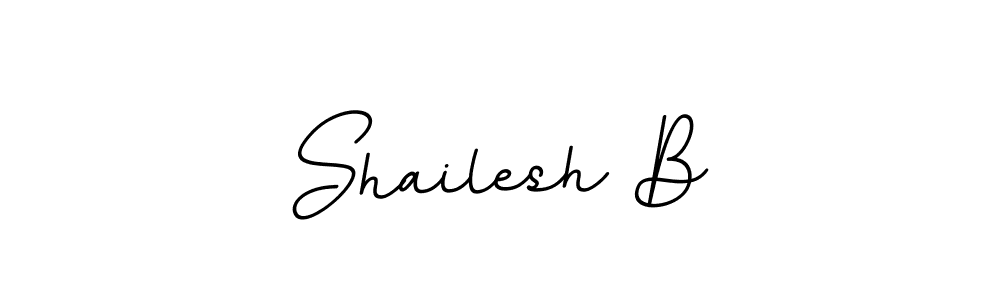 You should practise on your own different ways (BallpointsItalic-DORy9) to write your name (Shailesh B) in signature. don't let someone else do it for you. Shailesh B signature style 11 images and pictures png