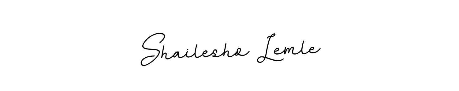 Also we have Shailesho Lemle name is the best signature style. Create professional handwritten signature collection using BallpointsItalic-DORy9 autograph style. Shailesho Lemle signature style 11 images and pictures png