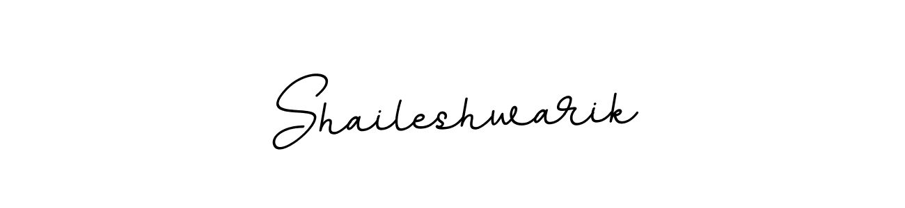 Make a beautiful signature design for name Shaileshwarik. With this signature (BallpointsItalic-DORy9) style, you can create a handwritten signature for free. Shaileshwarik signature style 11 images and pictures png