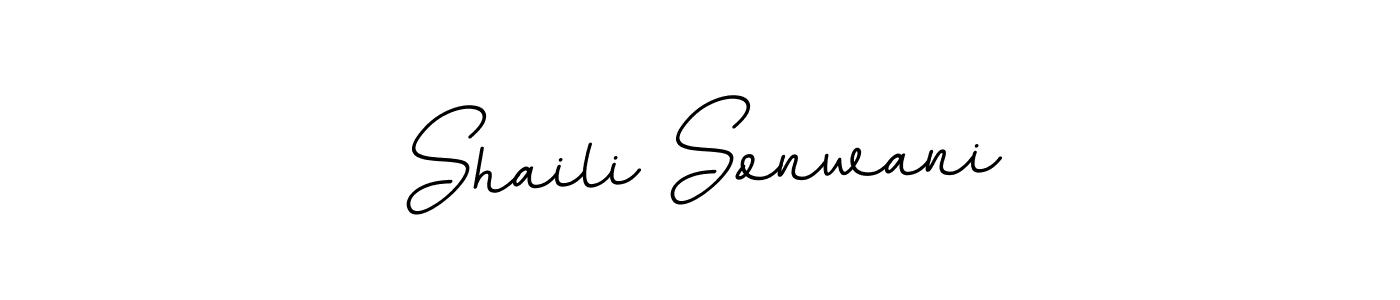 Create a beautiful signature design for name Shaili Sonwani. With this signature (BallpointsItalic-DORy9) fonts, you can make a handwritten signature for free. Shaili Sonwani signature style 11 images and pictures png