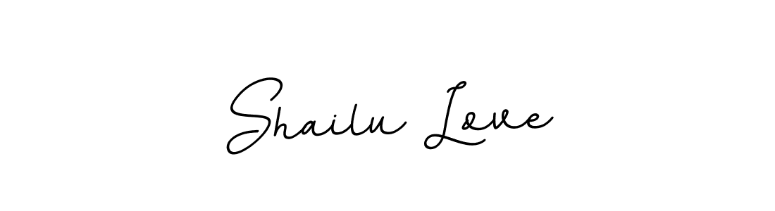 The best way (BallpointsItalic-DORy9) to make a short signature is to pick only two or three words in your name. The name Shailu Love include a total of six letters. For converting this name. Shailu Love signature style 11 images and pictures png