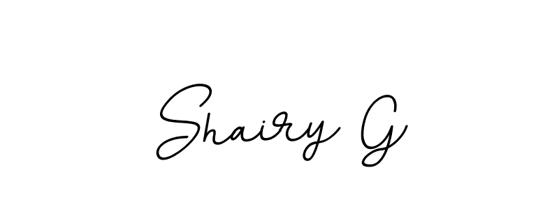 Design your own signature with our free online signature maker. With this signature software, you can create a handwritten (BallpointsItalic-DORy9) signature for name Shairy G. Shairy G signature style 11 images and pictures png