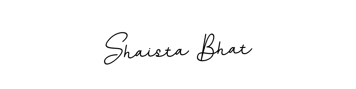 Design your own signature with our free online signature maker. With this signature software, you can create a handwritten (BallpointsItalic-DORy9) signature for name Shaista Bhat. Shaista Bhat signature style 11 images and pictures png